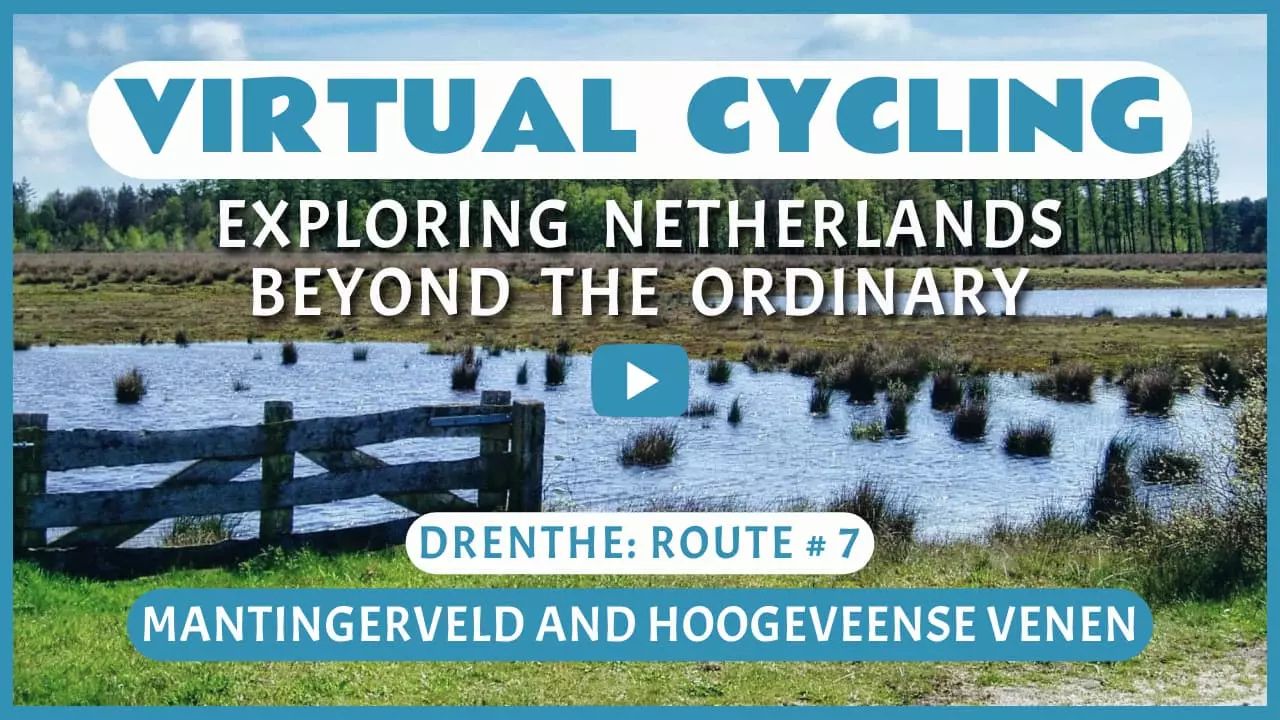 Virtual cycling in Mantingerveld and Hoogeveense Venen